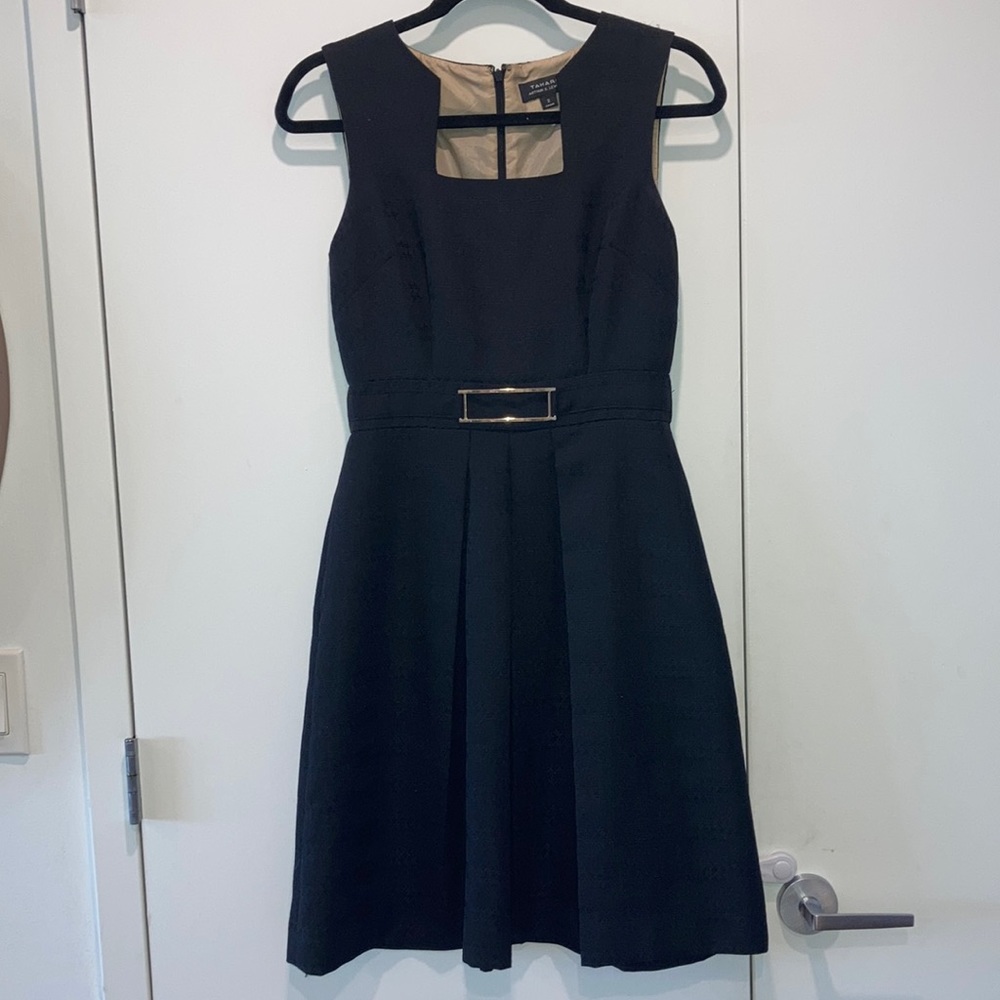 Tahari Black Midi Dress